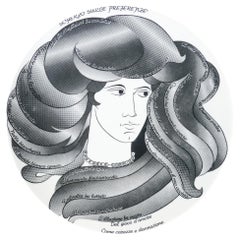 Piatto da collezione, design FORNASETTI Scherzo sulle Preferenze di R. CARRIERI
