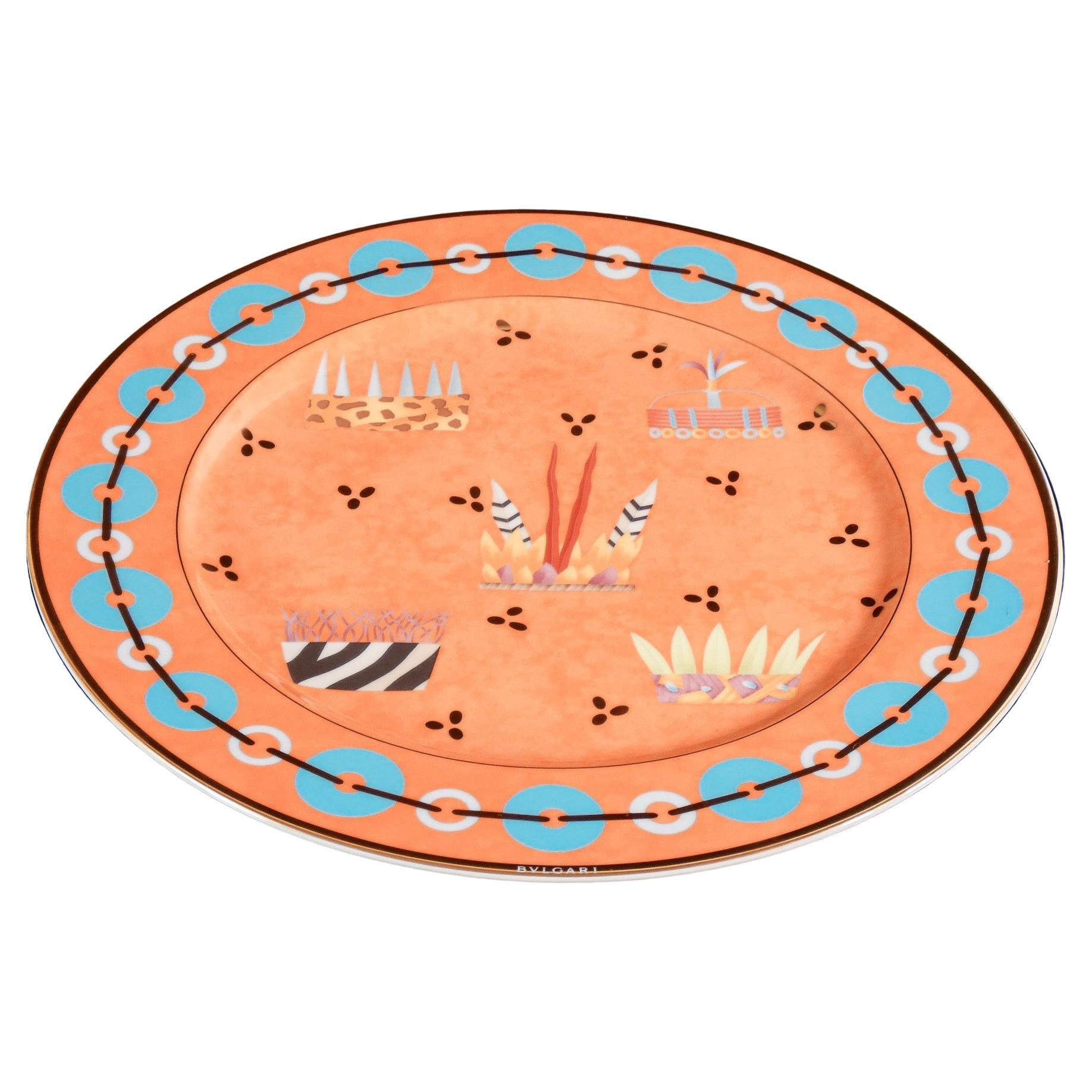 Piatto decorativo, Copricapi Reali Tribali, design ROSENTHAL per BULGARI in vendita