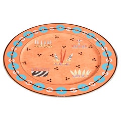 Assiette décorative, coiffes tribales royales, design ROSENTHAL pour BULGARI