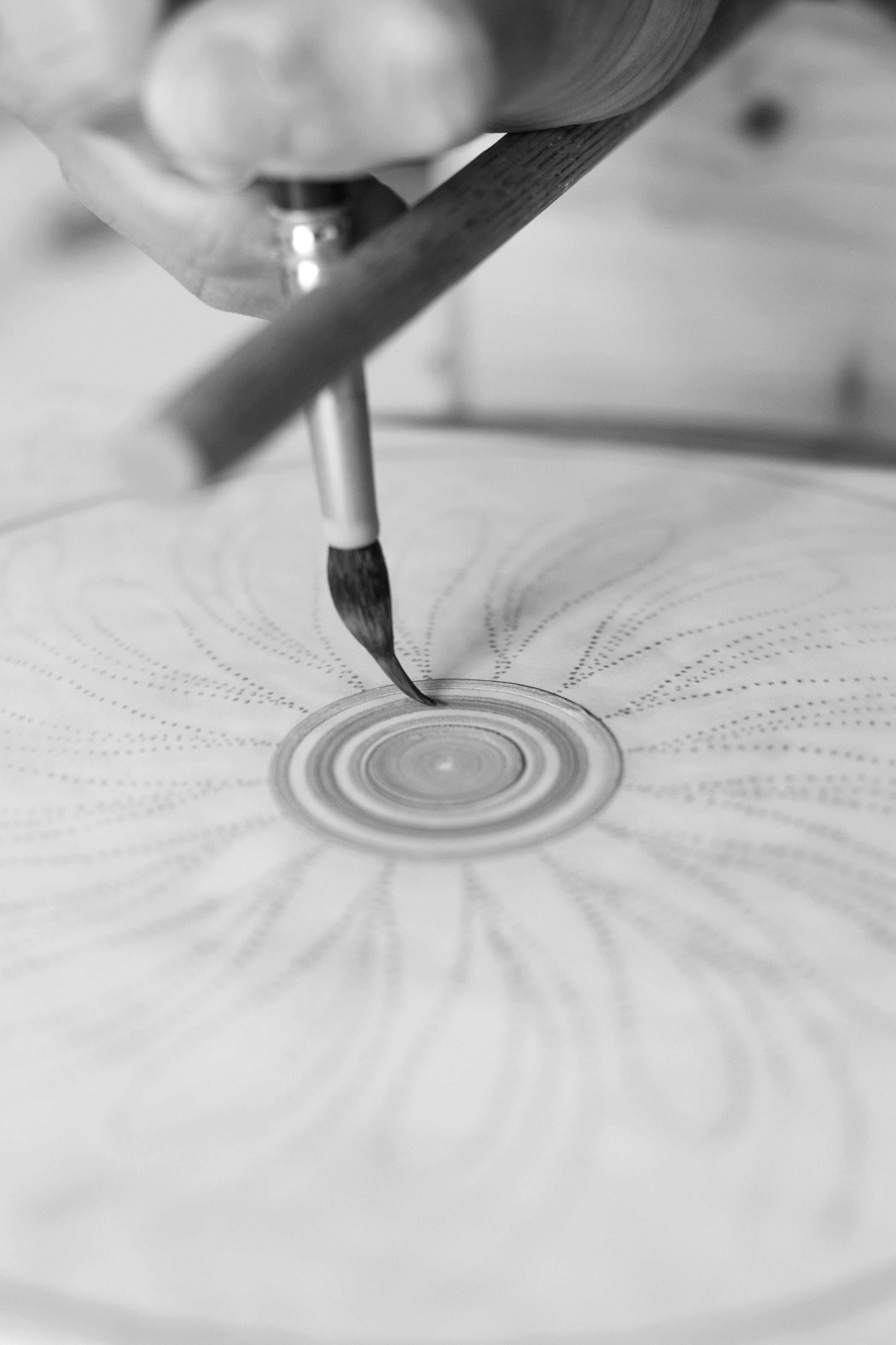 Céramique Assiette décorative en céramique peinte à la main en Sicile - 