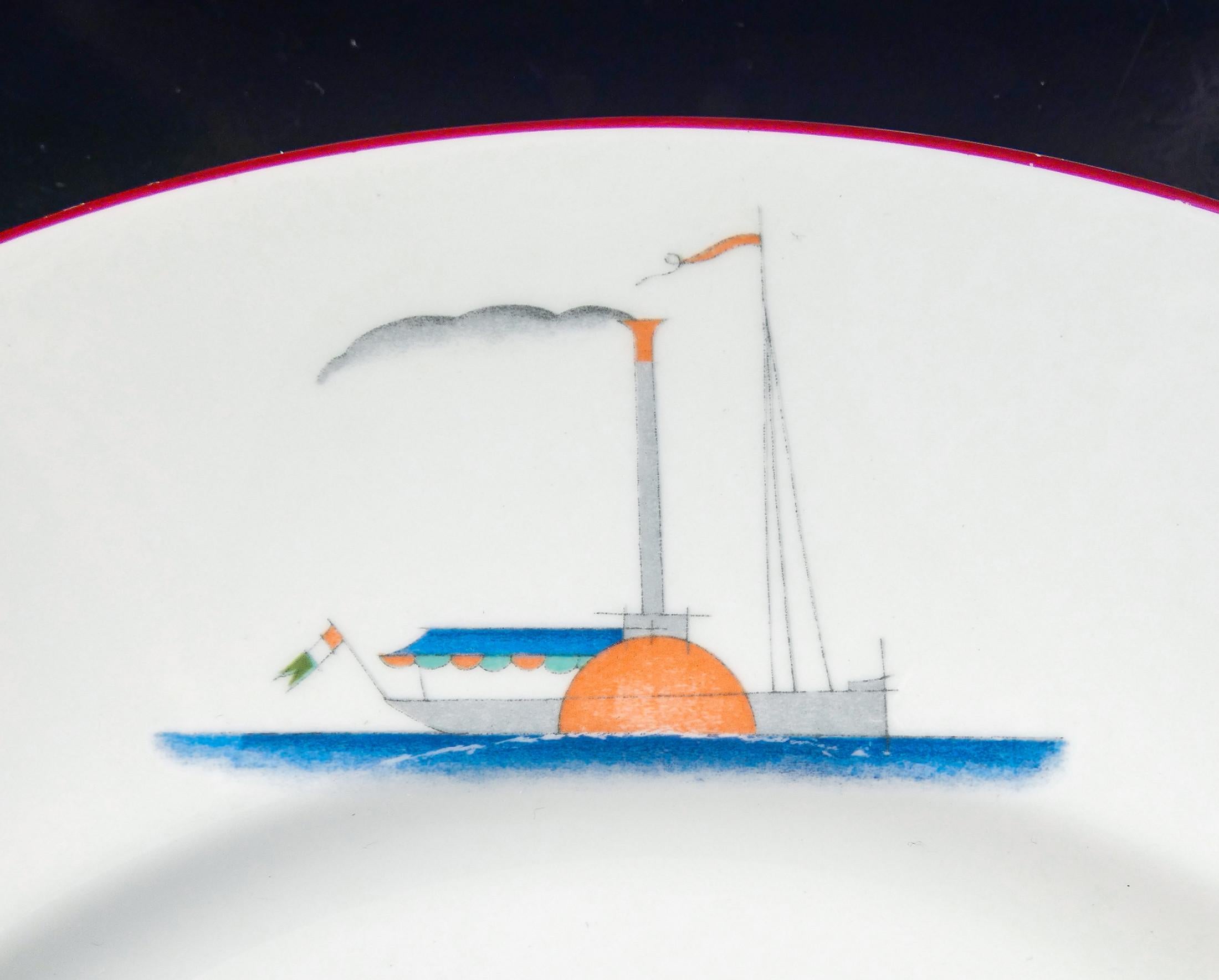 Assiette décorative en porcelaine, design de Guido ANDLOVITZ. Richard Ginori. 1990 en vente 2