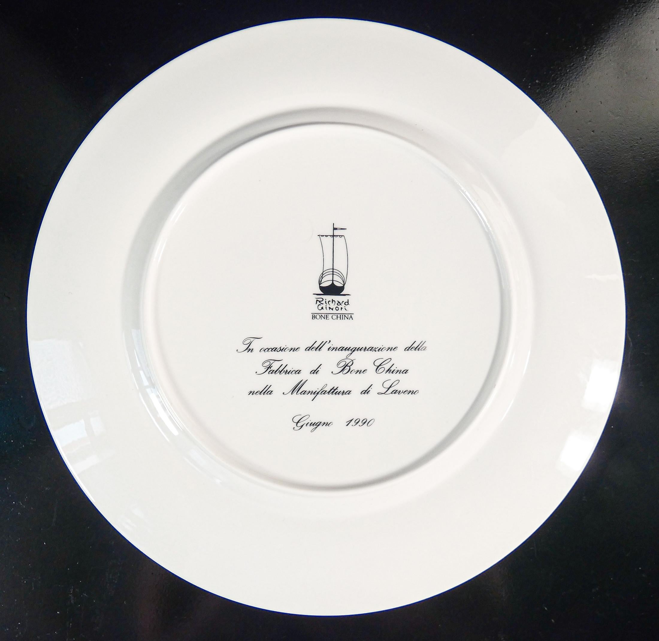 Assiette décorative en porcelaine, design de Guido ANDLOVITZ. Richard Ginori. 1990 en vente 3