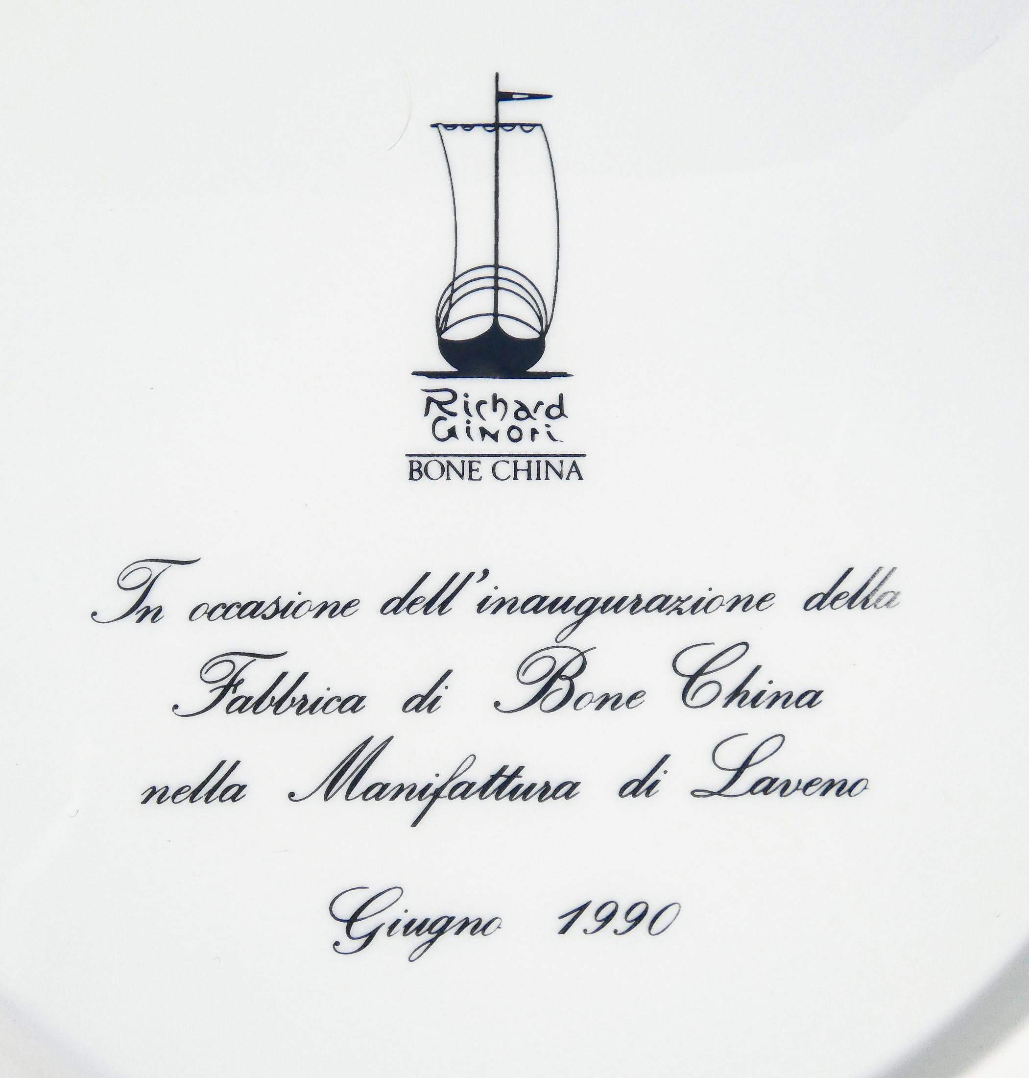 Assiette décorative en porcelaine, design de Guido ANDLOVITZ. Richard Ginori. 1990 en vente 4