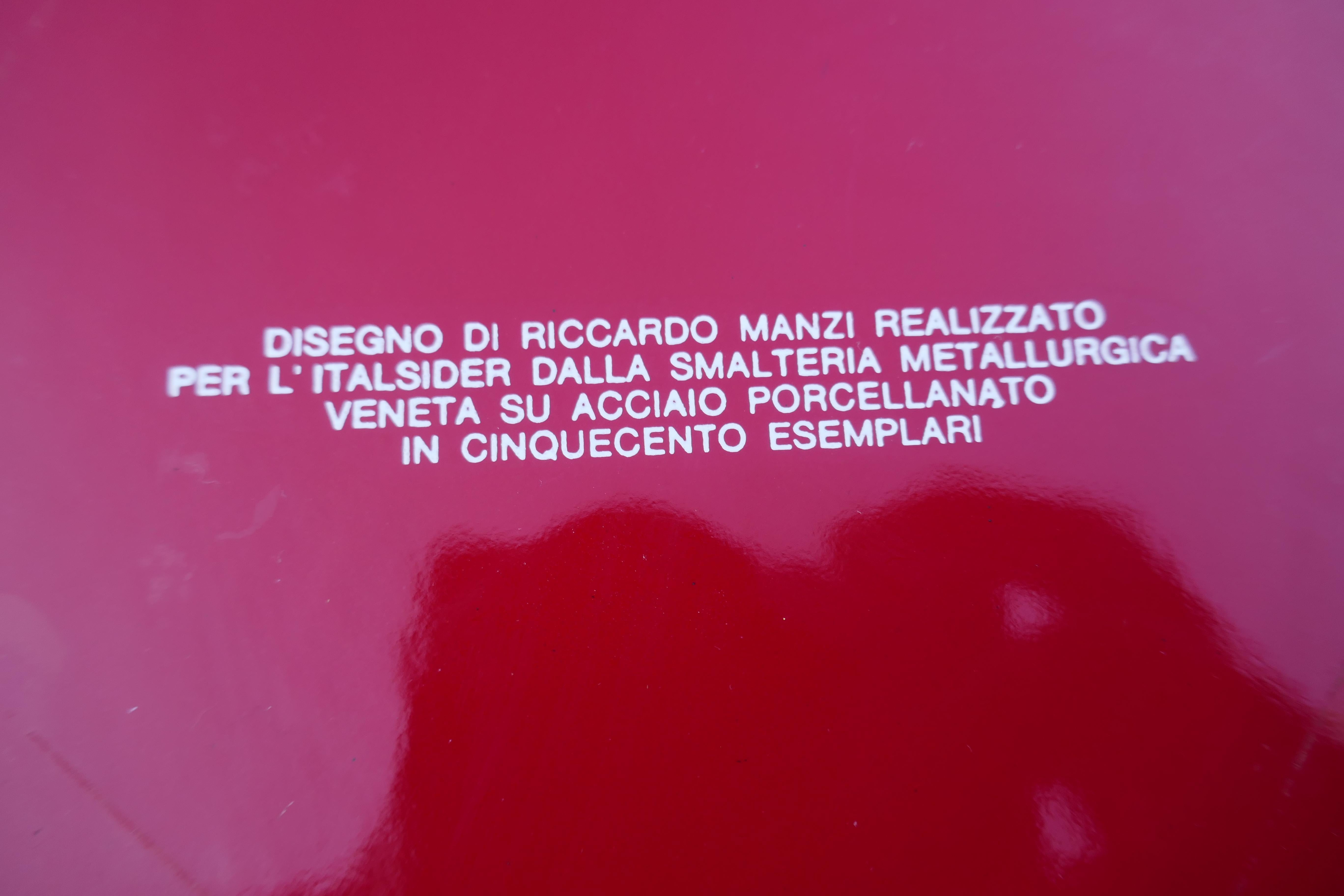 Stahlplatte von Riccardo Manzi im Angebot 4
