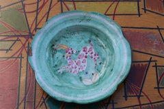 Vietri Plato de Cerámica de mediados de siglo Made in Italy con Aries