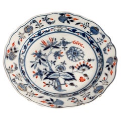 Piatto in Porcellana di Meissen Dipinto a Mano Anni 60