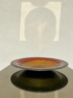 Piatto in Rame Smaltato, Franco Bucci, Laboratorio Pesaro, xx Secolo