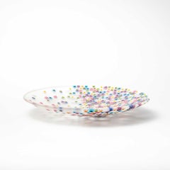 Plato de cristal de Murano - Diseño Paolo Cappello, 'Vent de printemps' 19 cm