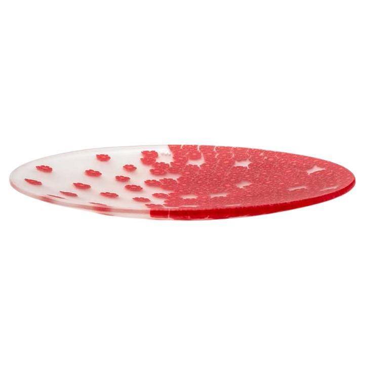 Teller aus Muranoglas - Entwurf Paolo Cappello, "Vent de printemps" 13 cm im Angebot