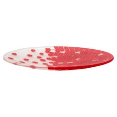 Murano glass plate - Design Paolo Cappello, "Vent de printemps" 13 cm