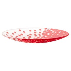 Murano glass plate - Design Paolo Cappello, "Vent de printemps" 19 cm