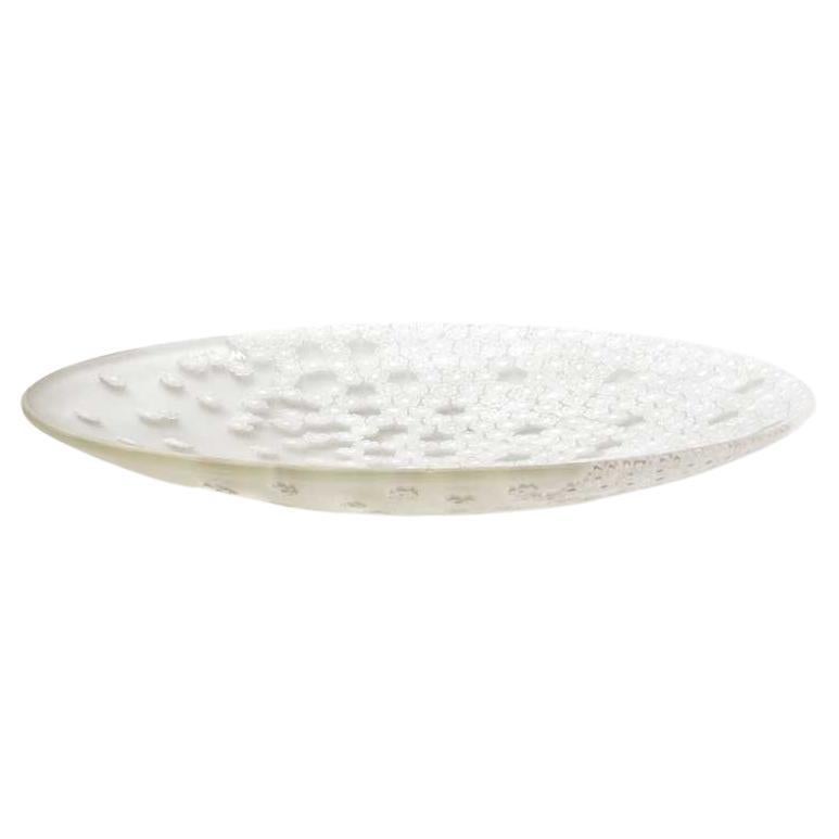 Murano glass plate - Design Paolo Cappello, "Vent de printemps" 19 cm