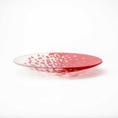 Plato de cristal de Murano - Diseño Paolo Cappello, 'Vent de printemps' 24 cm