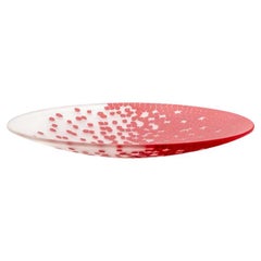 Murano glass plate - Design Paolo Cappello, "Vent de printemps" 24 cm