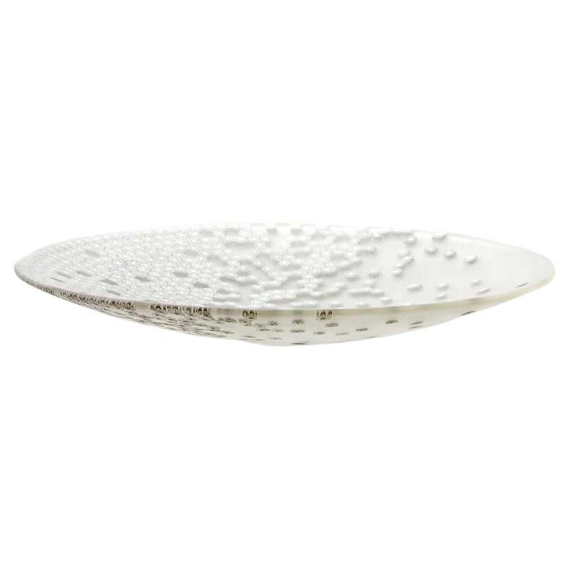 Murano glass plate - Design Paolo Cappello, "Vent de printemps" 24 cm