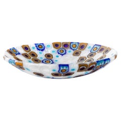 Piatto in vetro di Murano in murrine Millefiori 8cm