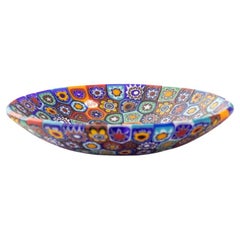 Murano glass Millefiori dish in multicolor murrine ø 8 cm