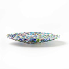 Multicolor millefiori Murano glass dish  ø 19 cm