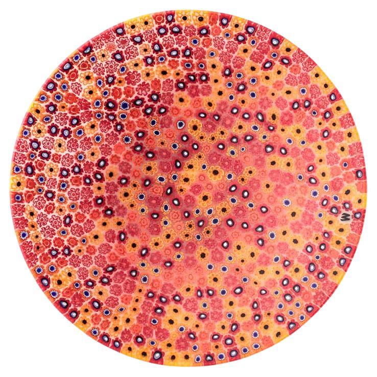 Muranoglasschale Millefiori mehrfarbig rot ø 19 cm im Angebot
