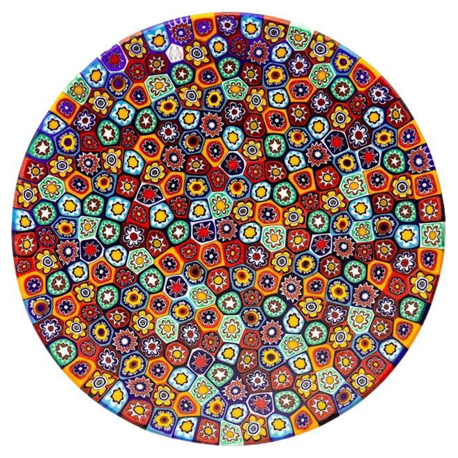 Millefiori-Schale aus Muranoglas in mehrfarbigem Murrine ø 13 cm