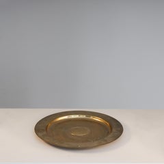 Brass centerpiece plate, Italian production, 1960s mid-century