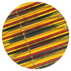 Plato de cristal de Murano - Diseño Denis Guidone,  "Par tresso" ø 25 cm