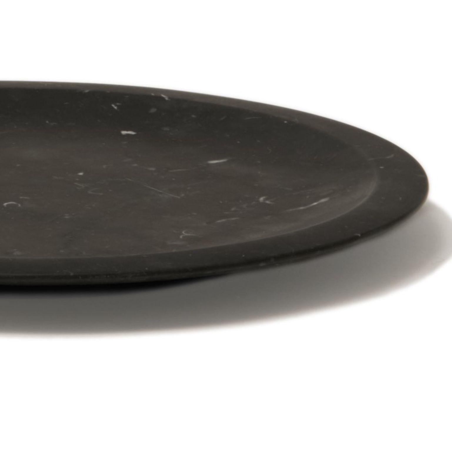 Italian Piatto Piano #1, Dining Plate, Black by Ivan Colominas For Sale