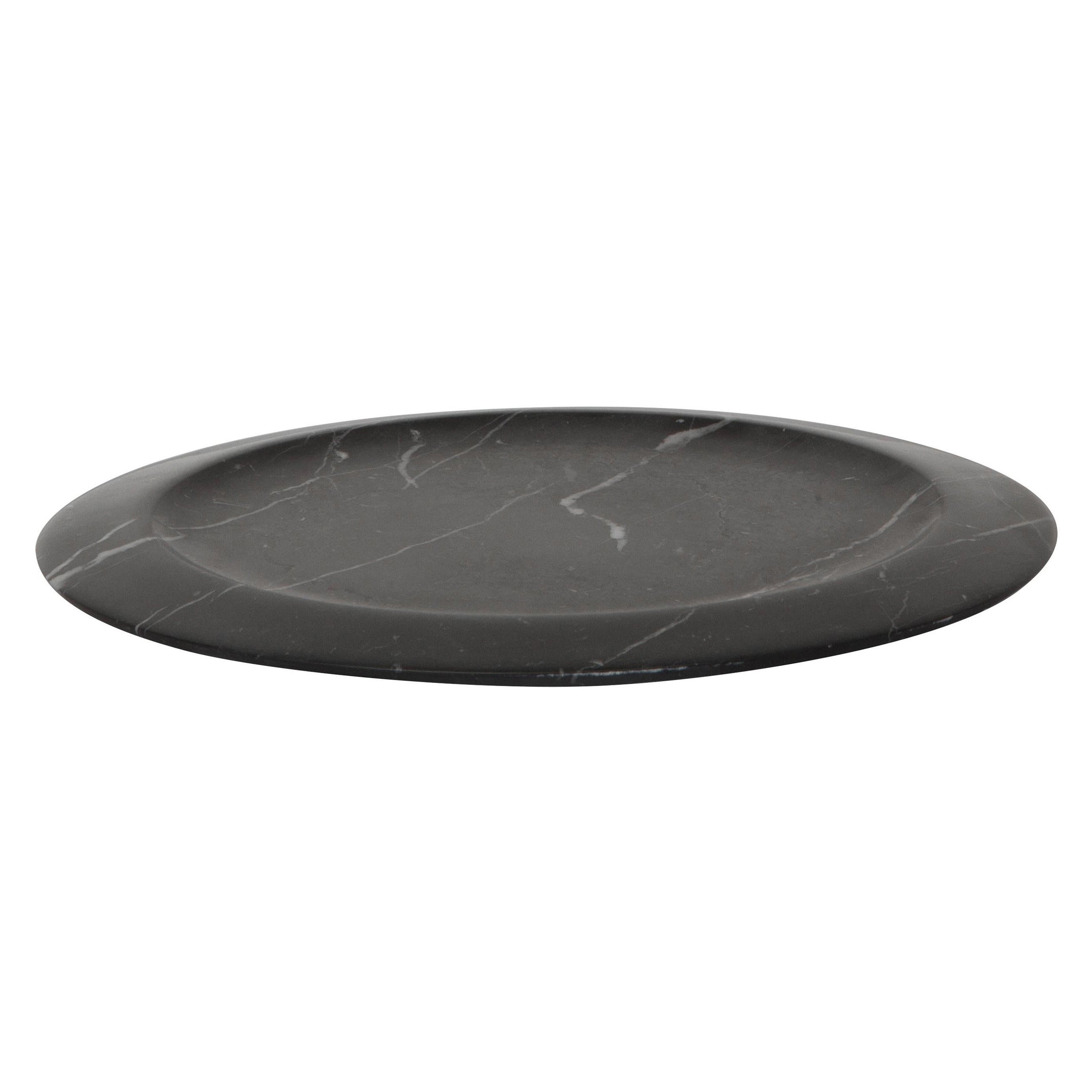 Piatto Piano #2, Dining Plate, Black by Ivan Colominas For Sale
