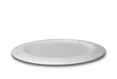 Piatto Piano nº 2, plato de comedor, blanco by Ivan Colominas
