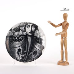Piatto Piero Fornasetti Serie Tema e Variazioni, Italy 1960s