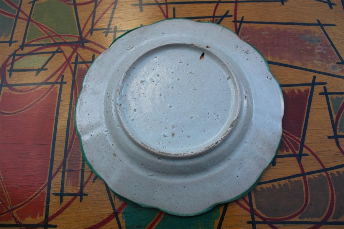Plato redondo de Vietri 1950 con decoración de Aries en Bueno estado para la venta en Palermo, Sicily