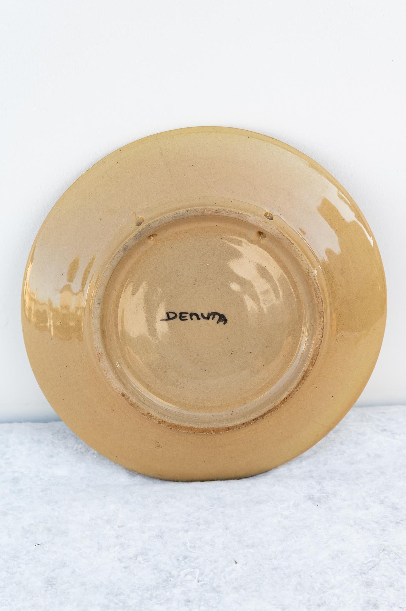 Plato de cerámica vintage Deruta, años 50 Moderno de mediados de siglo en venta