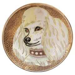 Piatto Vintage in ceramica di Deruta, Anni '50