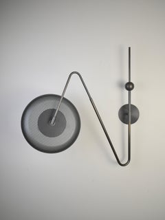 Piatto Wall Light or Sconce in Spun Mesh & Oil-Rubbed Bronze, Blueprint Lighting