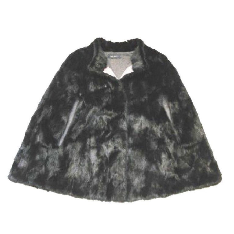 PIAZZA SEMPIONE Black Mink Cape For Sale at 1stDibs