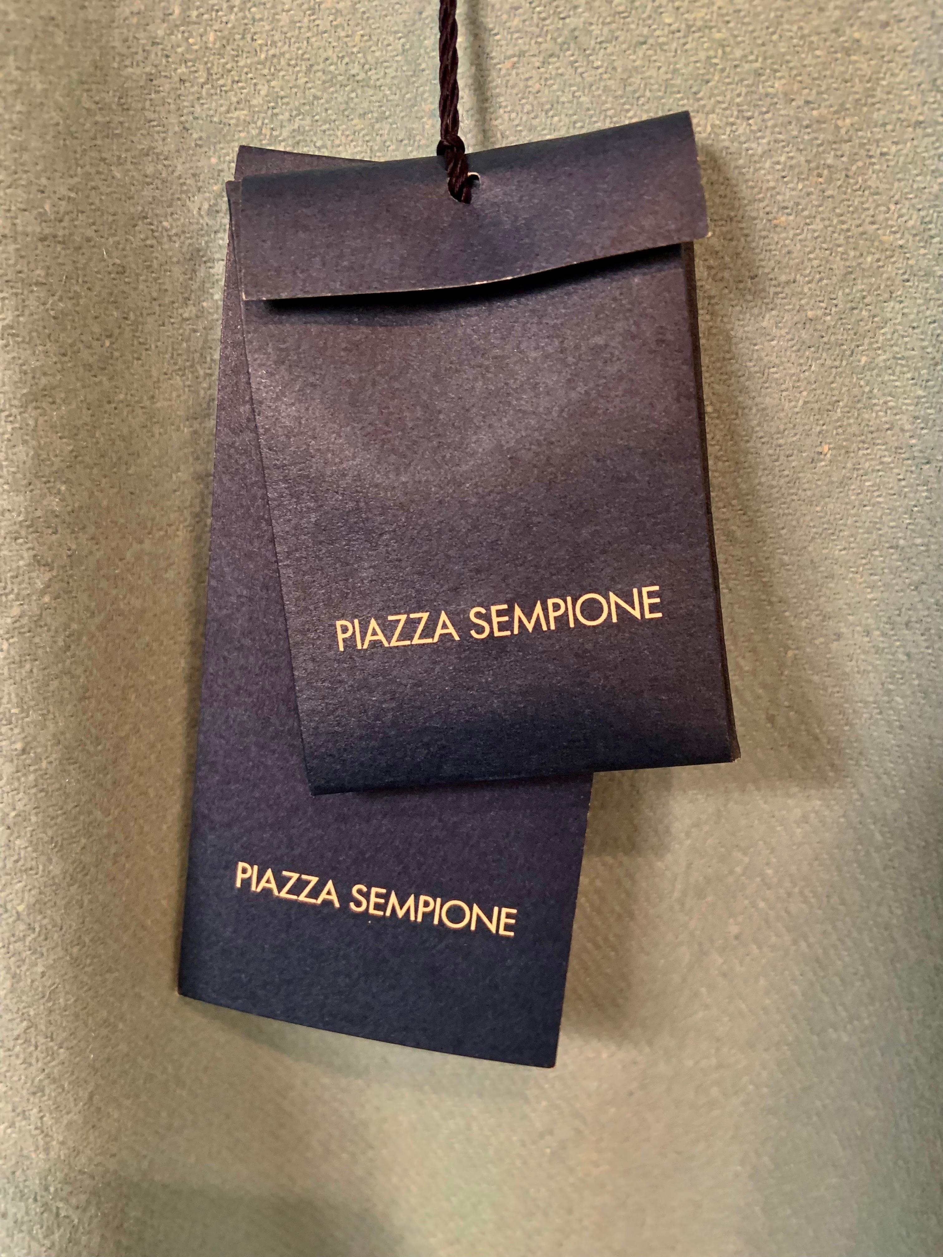 Piazza Sempione Light Blue Cashmere Blend Cape with Original Tags For Sale 2