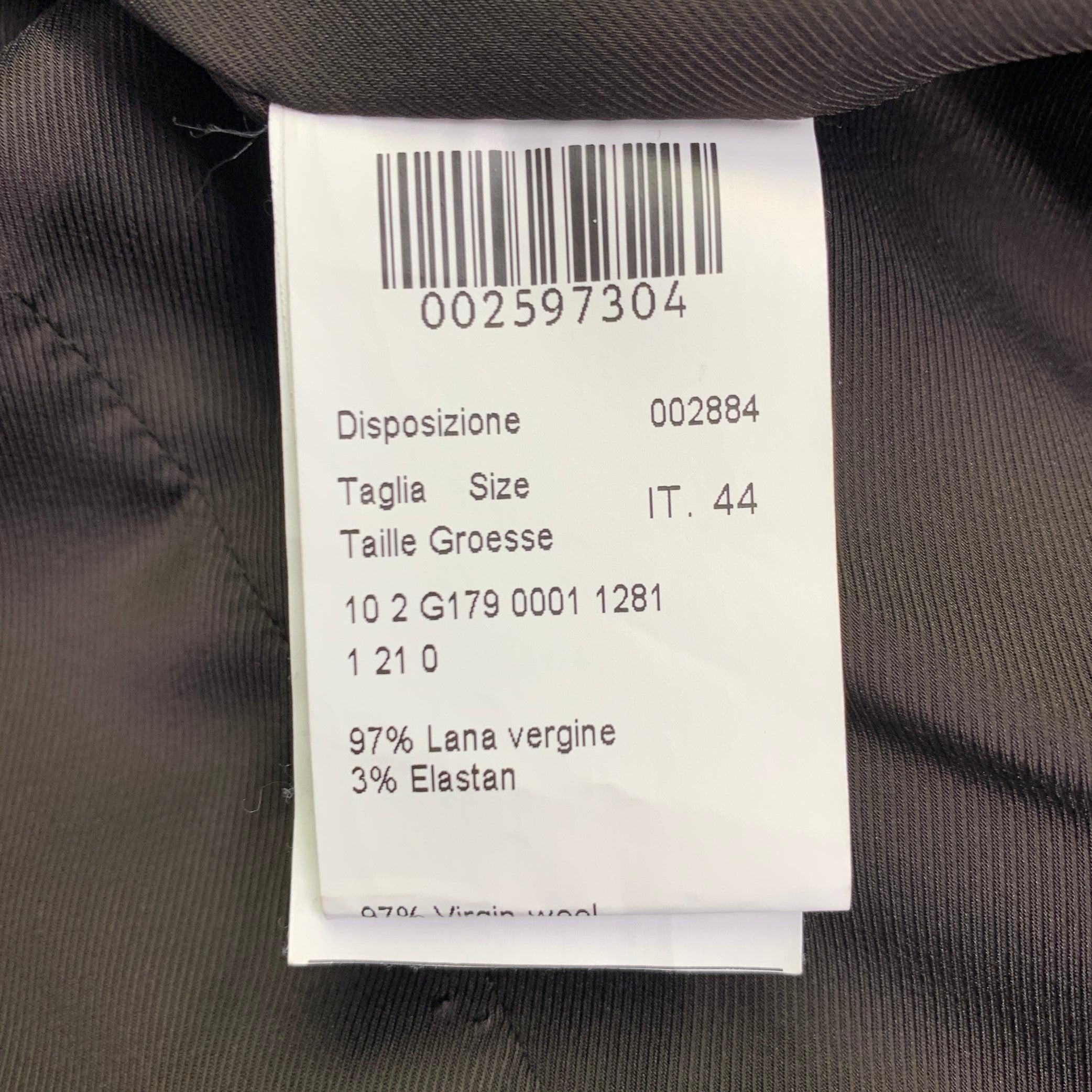 PIAZZA SEMPIONE Talla L Topo Mezcla de lana Chaqueta con solapa de muesca Blazer en venta 1