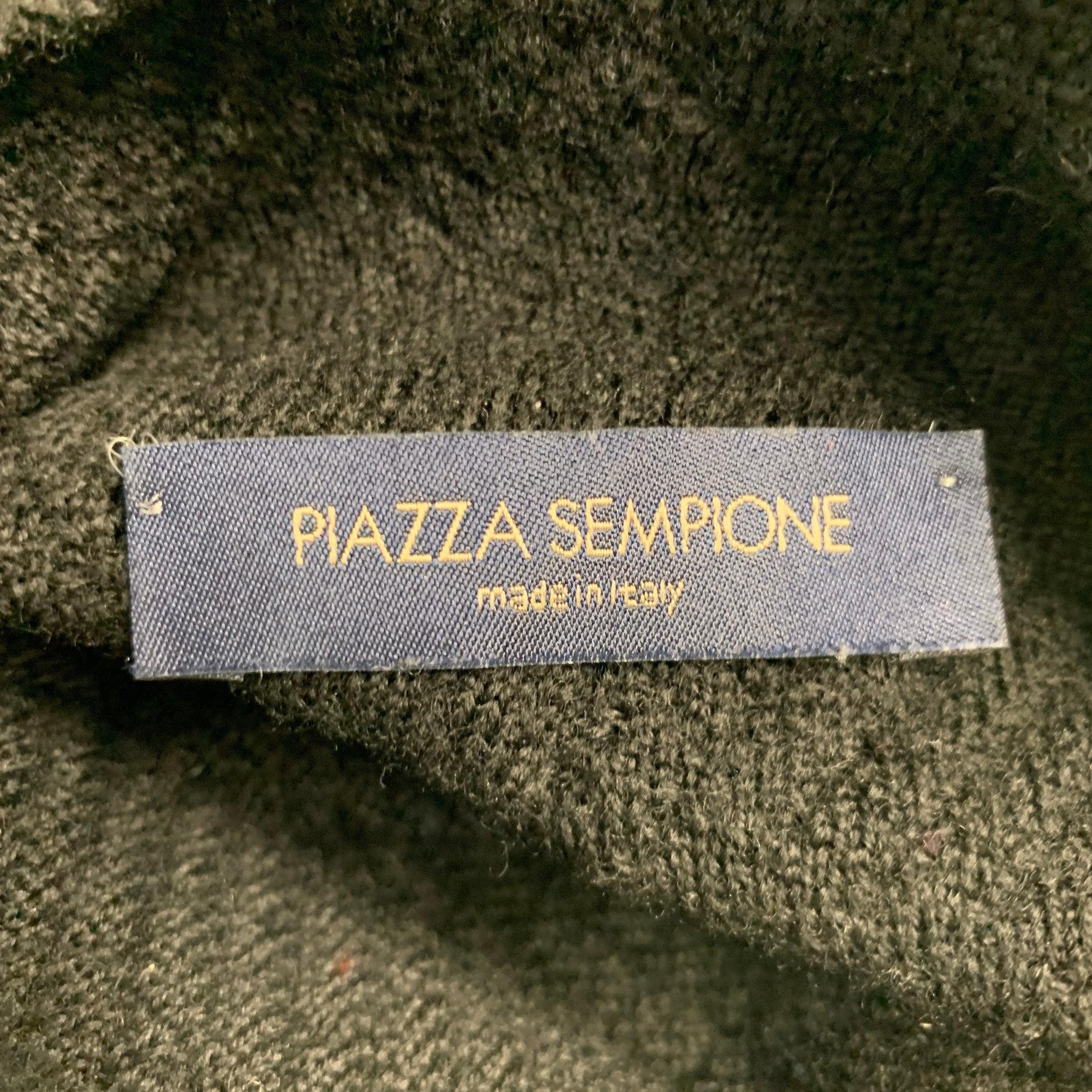 Women's PIAZZA SEMPIONE Size M Black Knit Chevron Sleeveless Casual Top