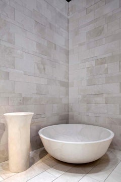 "Easy Circle" Freestanding Sink Made of Marble Customizable