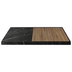 Shower Tray "Cambiaro" Made of Marble and Wood Customizable
