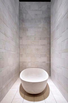 "Simple Ellipse" Bathtub Made of Marble Customizable