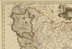Picardy Map - Hand-Colored 17th-Century Engraving by Frederik De Wit c. 1688
