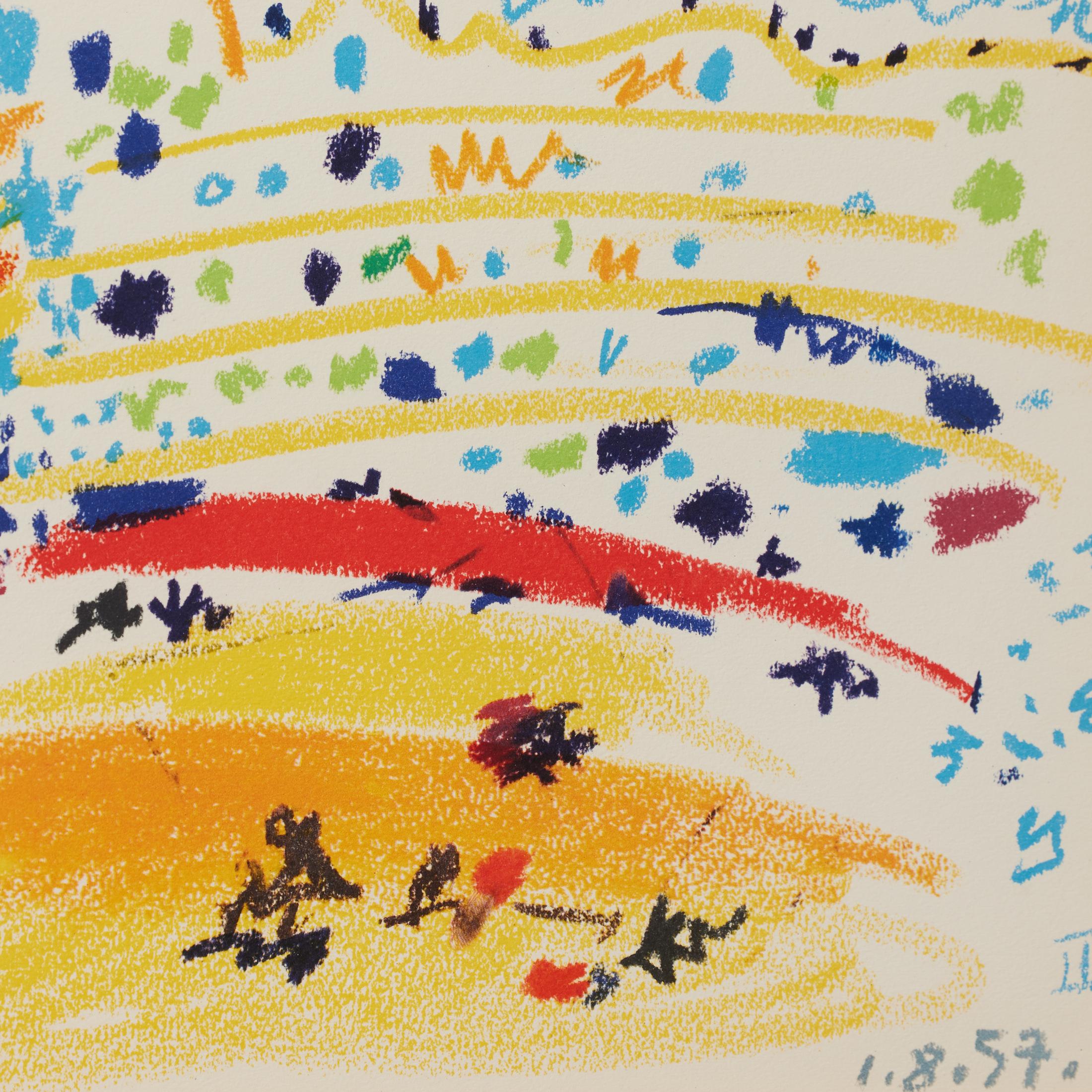 Picasso 1961 Lithograph from Toros y Toreros — Crayon Drawing Reproduction im Angebot 3
