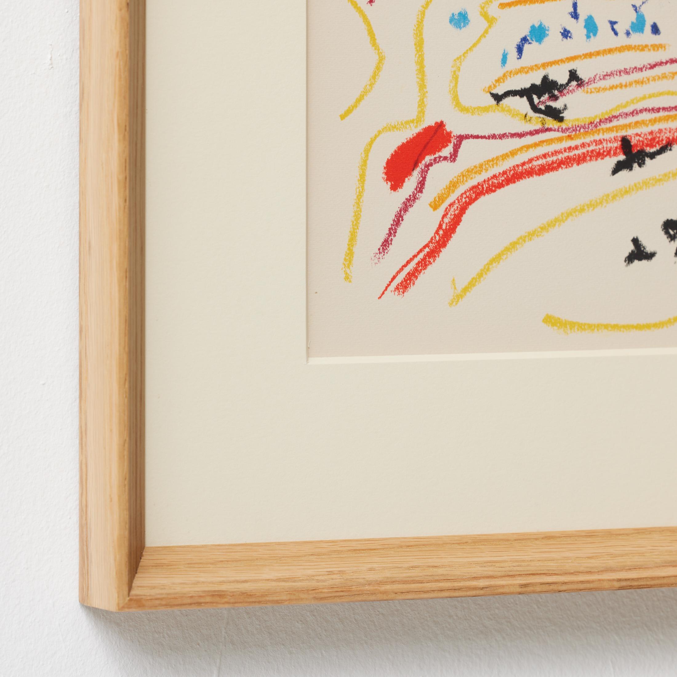 Picasso 1961 Lithographie von Toros y Toreros - Reproduktion einer Buntstiftzeichnung im Angebot 3