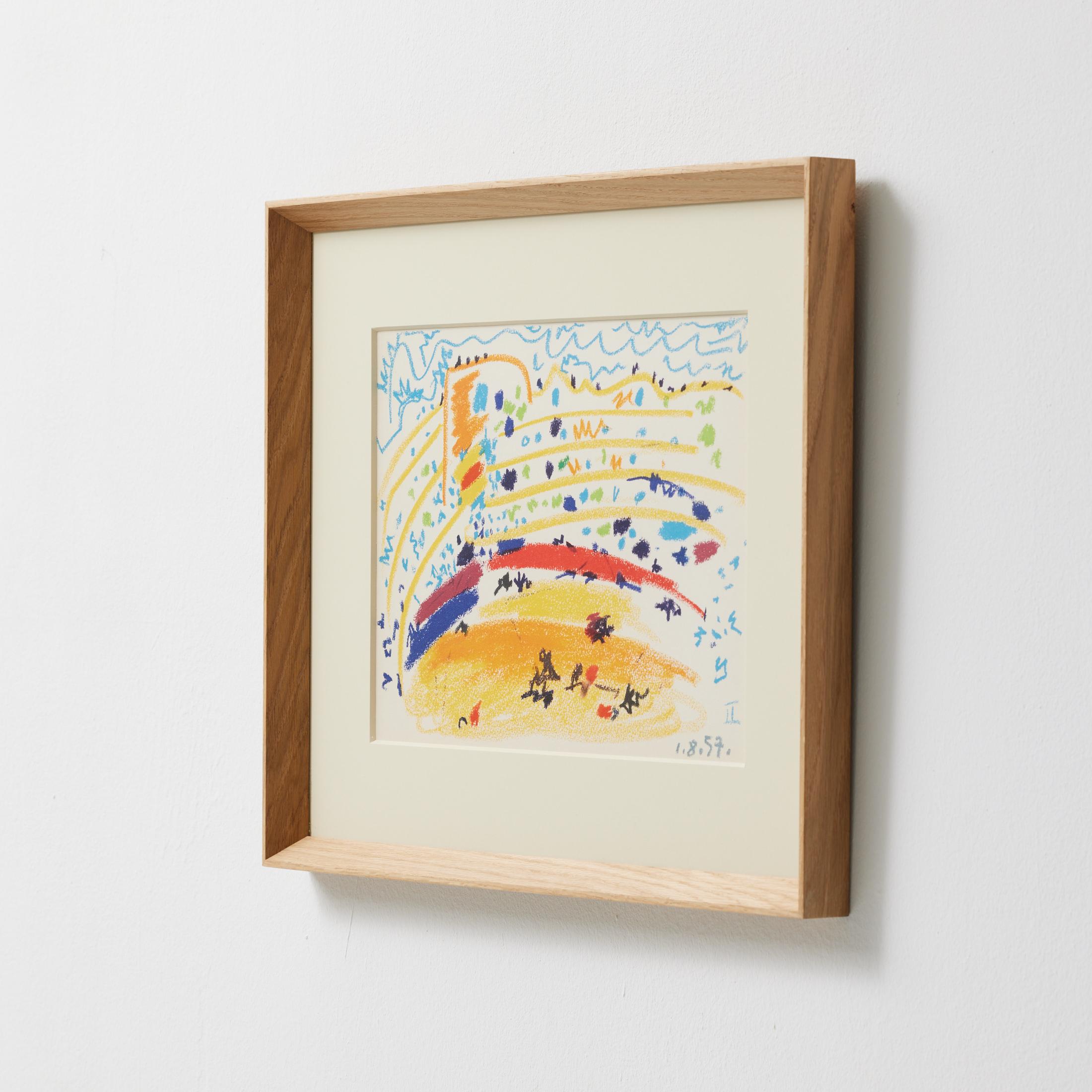 Picasso 1961 Lithograph from Toros y Toreros — Crayon Drawing Reproduction im Angebot 4