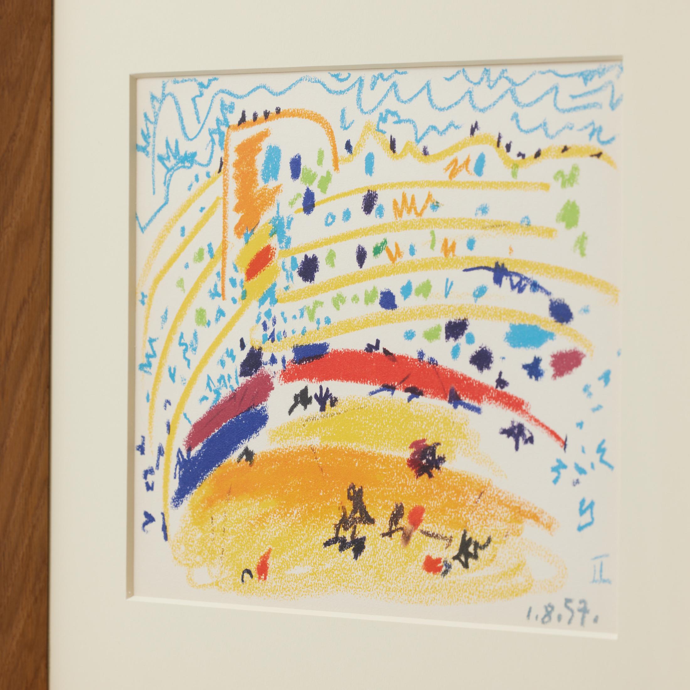 Picasso 1961 Lithograph from Toros y Toreros — Crayon Drawing Reproduction im Angebot 8
