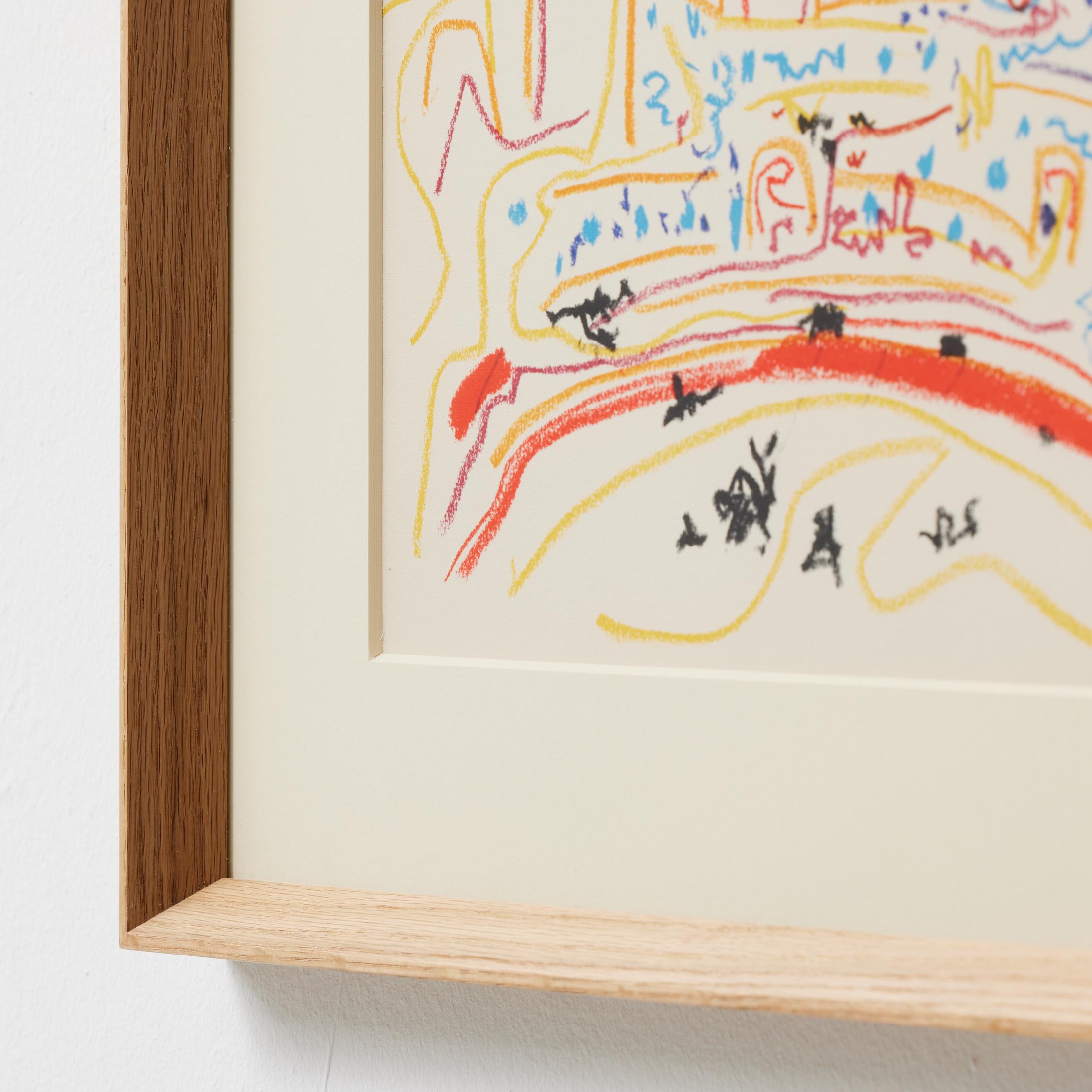 Picasso 1961 Lithographie von Toros y Toreros - Reproduktion einer Buntstiftzeichnung im Angebot 8