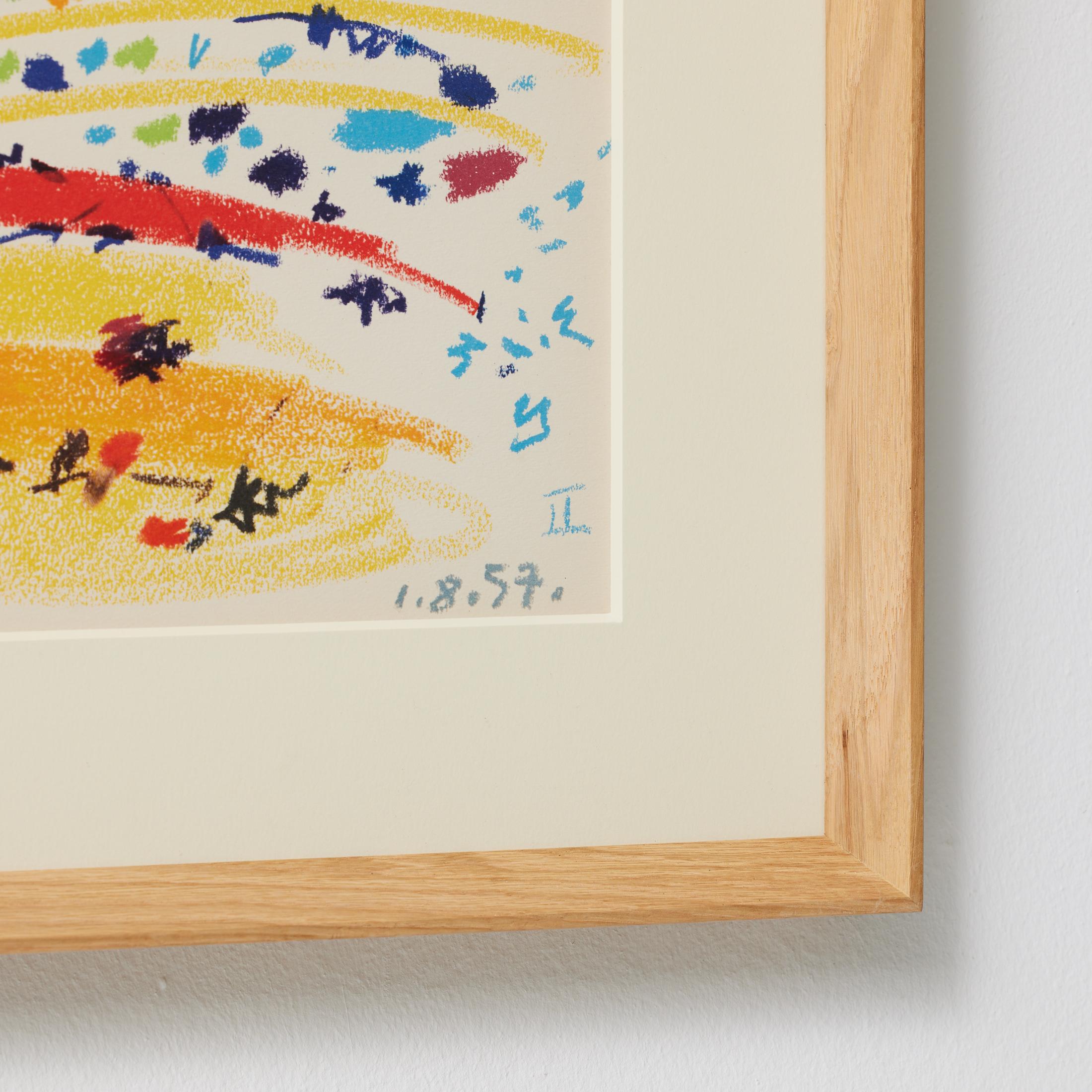 Picasso 1961 Lithograph from Toros y Toreros — Crayon Drawing Reproduction im Angebot 2