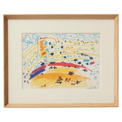 Picasso 1961 Lithograph from Toros y Toreros — Crayon Drawing Reproduction