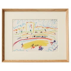 Picasso 1961 Lithograph from Toros y Toreros — Crayon Drawing Reproduction